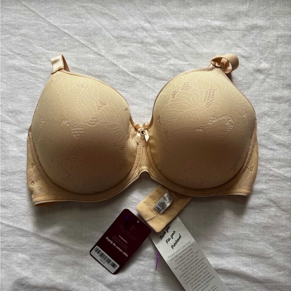 Tan Seamless Underwire Bra with Light Padding